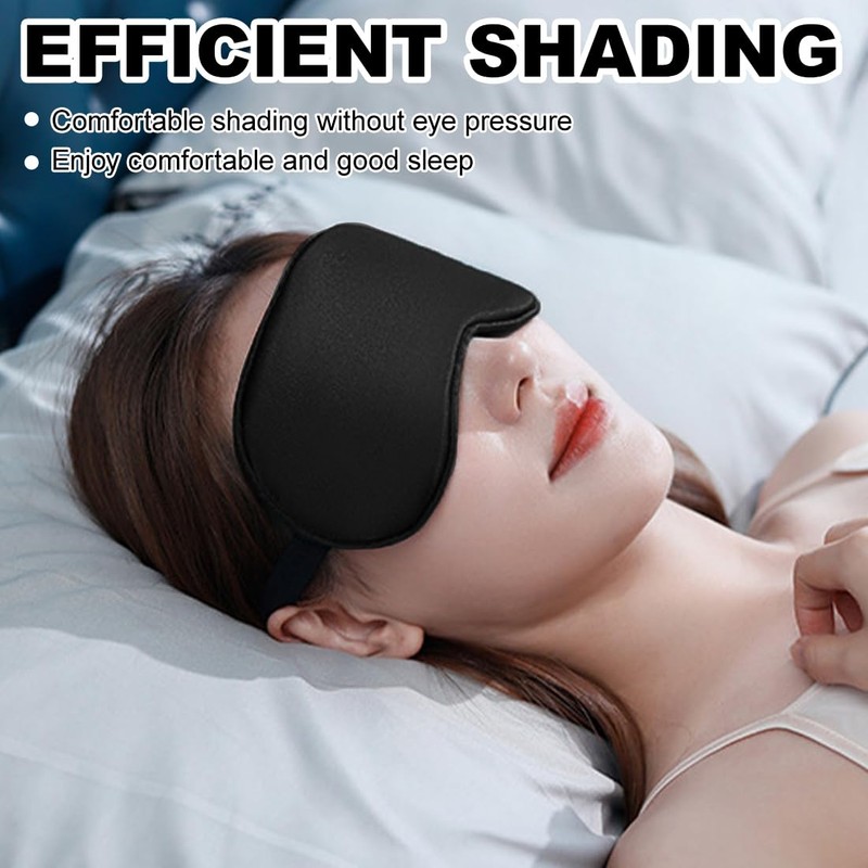 Pack of 2 Silk Sleep Mask, Soft Silk Sleeping Mask,