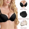 Pushlus Push Up Grueso Acolchado Plunge Underwire Camiseta Sujetador Lift