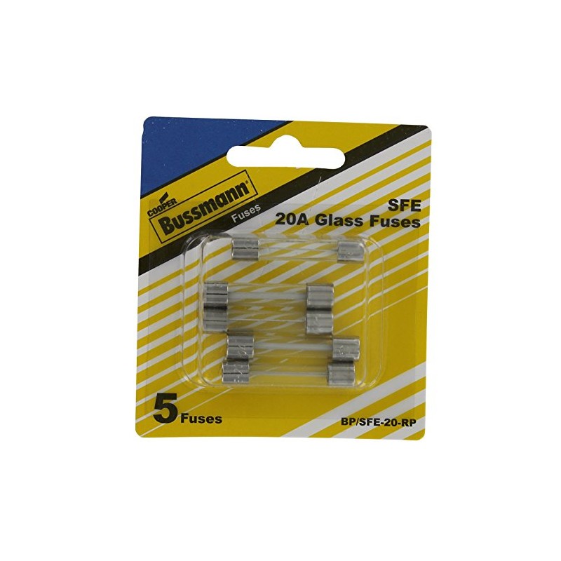 Bussmann BP/SFE-20 20 Amp Fast Acting Glass Tube Fuse