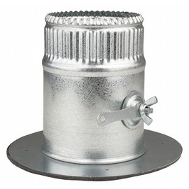 4" Round Take-Off Collar w/Damper,26 ga.