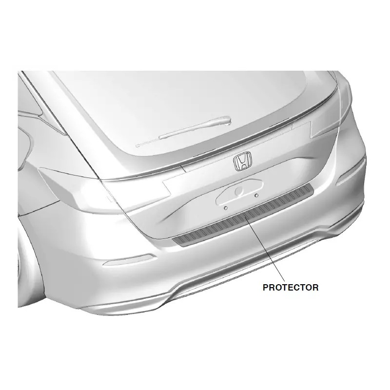 Honda 2022-2025 Genuine Honda Civic Hatchback Rear Bumper Protector OEM!