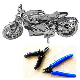 TOKIX 3D Puzzles for Adults, 3D Puzzle, Metal Assembly Puzzle, Assembly Puzzle, Adult, Metal Puzzle, Construction Kit, Metal Bike (Tools Included)