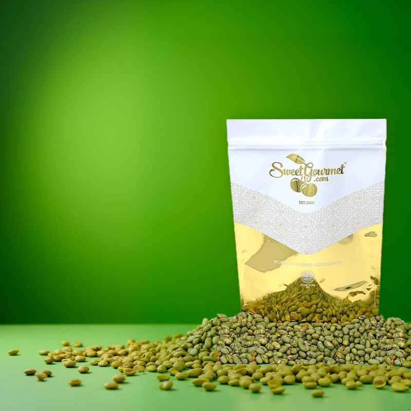 SweetGourmet Lightly Salted Dry Roasted Imported Edamame Green Soybeans, 2.5