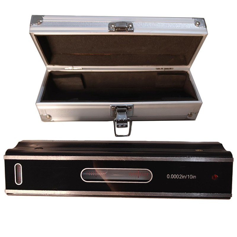 8'' Master Precision Level Metal Box 0.0002"/10" Accuracy Strip Level