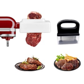 Meat Tenderizer Attachment for Kitchen aid Stand Mixer,Meat Tenderizer Tool with 48 Stainless Steel Ultra Sharp Needle Blades,Kitchen Gadgets Utensils for Tenderizing,BBQ,Marinade