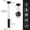 OKELI Pendant Light, Modern Black Pendant Lights Fixture,3 Color Unique