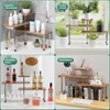 ZHWS Bathroom Counter Organizer Corner Countertop Shelf Adjustable 3 Tier