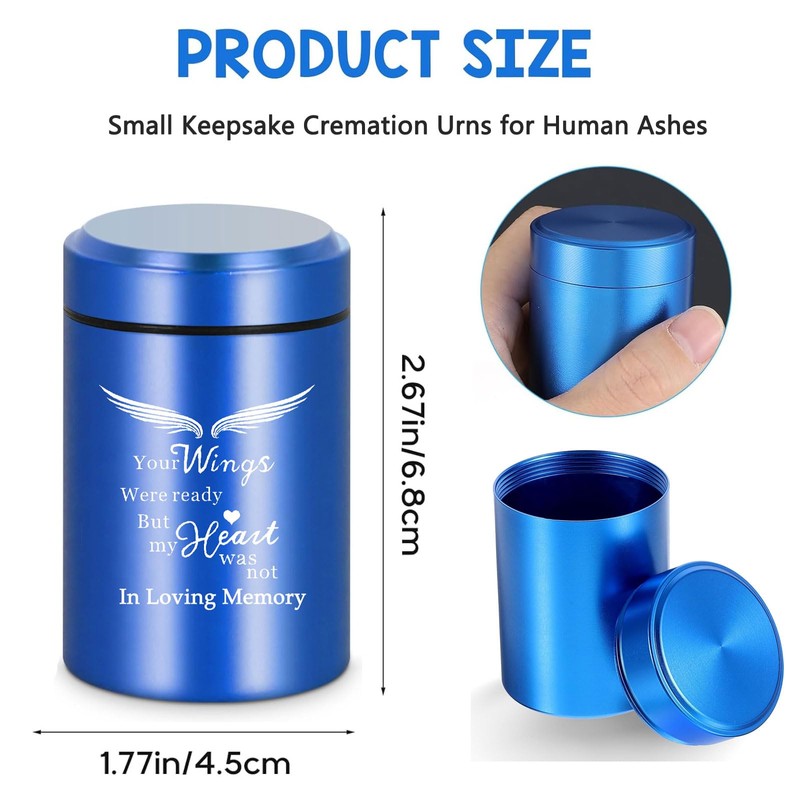 Small Keepsake Cremation Urns for Human Ashes Adult Male Female,