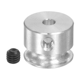QUARKZMAN V-type pulley, 3 mm bore, 12 mm outer diameter, single groove, aluminium alloy for 3 mm PU round belt, motor shaft, drill