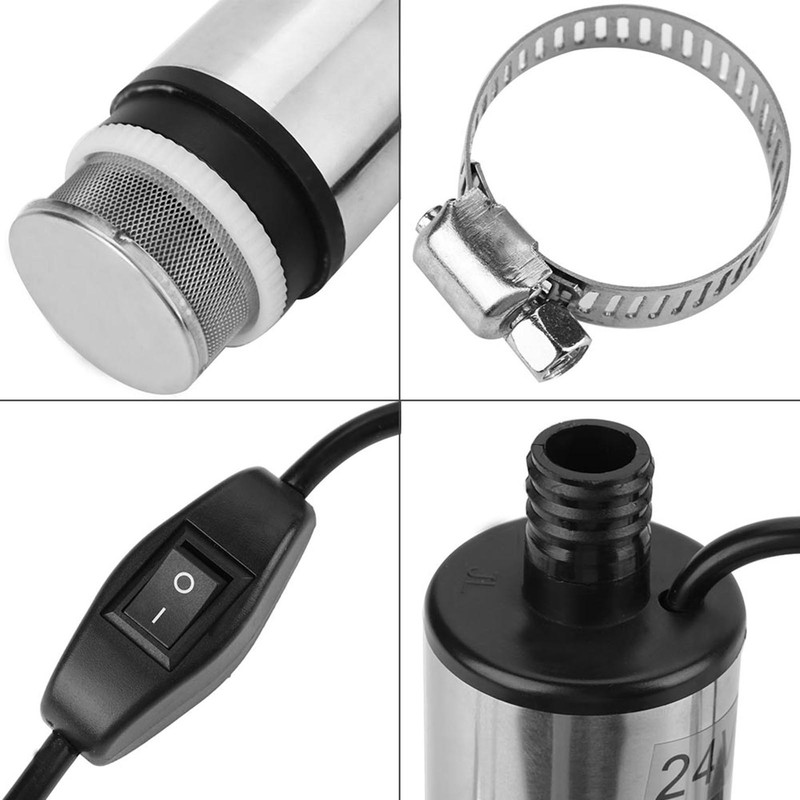 DC 24V Stainless Steel Submersible Pump for Water Diesel Oil