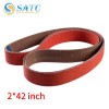 6PCS 2x42Inch Ceramic Grinder Sanding Grinding Belt 60 80 Gritmaterial:
