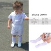 EPEIUS Baby Knee High Socks Seamless Baby Socks Solid Cotton