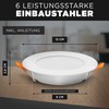Luxari LED Recessed Spotlight 230 V Flat [Set of 6