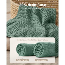 Blissful Diary Muslin Baby Hooded Towel 2 Pack, Soft & Absorbent Bath Towel for Infant, Toddler, Unisex, Baby Gift, Newborn Essentials, Bear & Giraffe