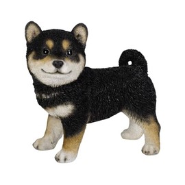Uvia H19309-2 Horizontal Black Shiba Inu, 7.3 x 4.5 x 7.1 inches (18.5 x 11.5 x 18 cm), Doll, Figure, Figure, Animal, Garden, Decoration, Dog, Dog, Dog, Dog,