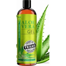 Seven Minerals - Gel de Aloe Vera - 99% Orgánico - 12 oz - Sin Xantano para una Absorción Rápida y Sin Residuos Pegajosos