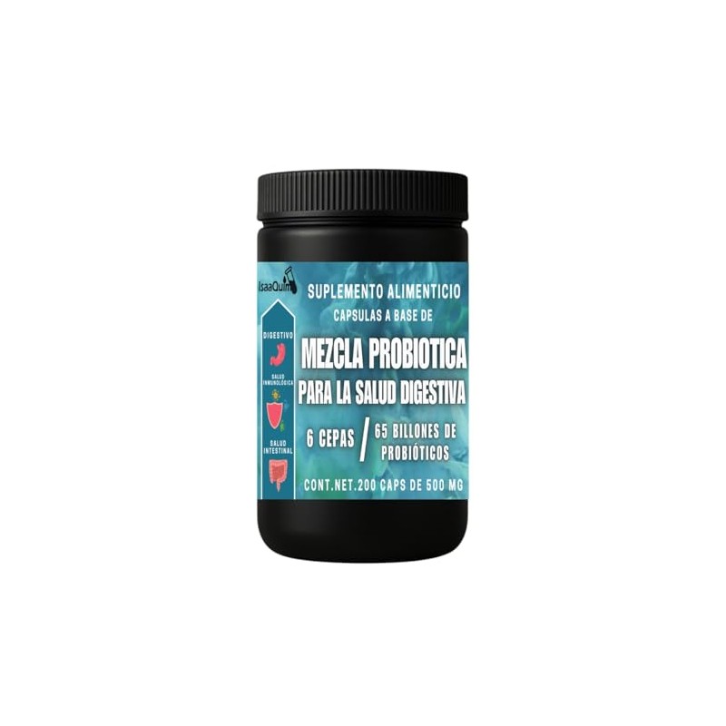 Mezcla Probiótica para Salud Digestiva | 6 Cepas + 65