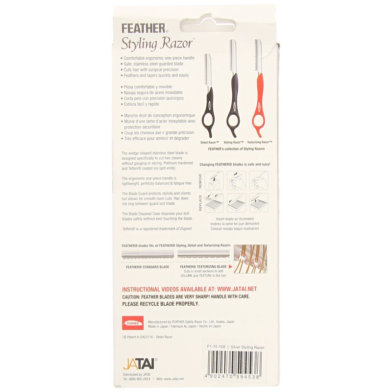 Feather Styling Razor - Silver