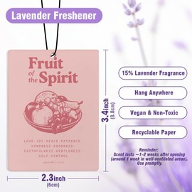 DSHFG Preppy Pink Bow Cute Fruit Spirit Christian Car Air Freshener Hanging 3Pcs, Trendy Pink Air Freshener for Cars Closet Drawer or Books, Lovely Car Accessories Mirror Decor Gifts for Women