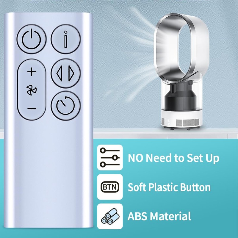 New Replacement Remote Control for Dÿson BP01 Fan (Sliver)
