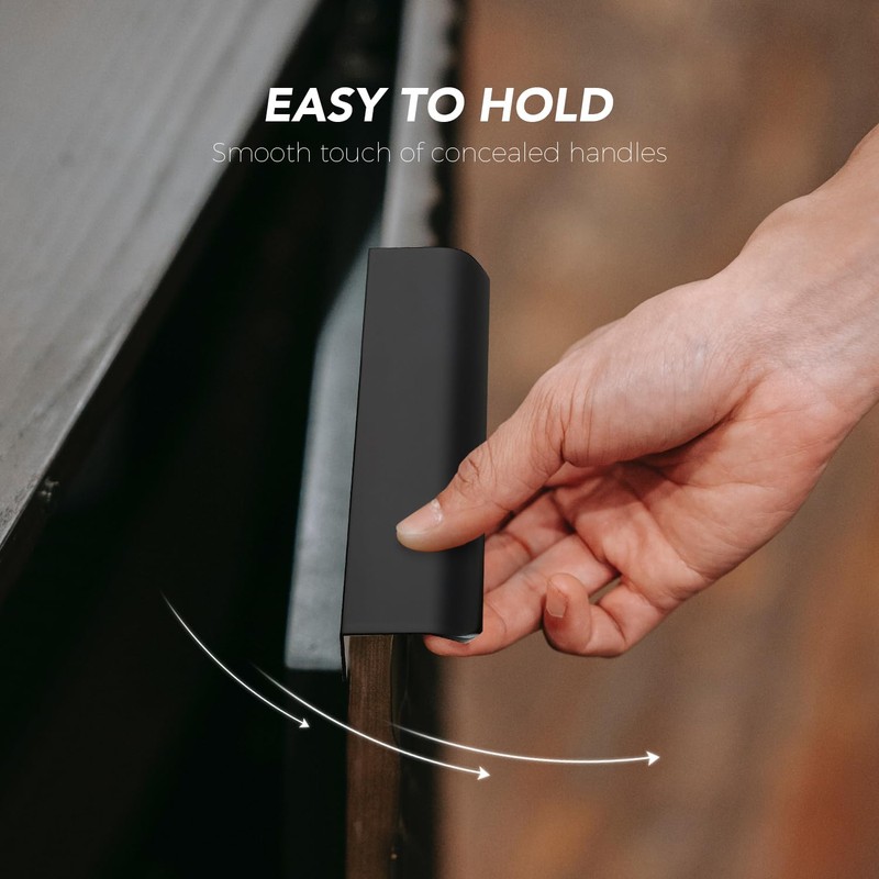 Ravinte 10 Pack Finger Pulls for Cabinets 204mm/8in Hole Center