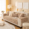Topchances Plush Sofa Throw Pillow Cover - 1PC Solid Soft
