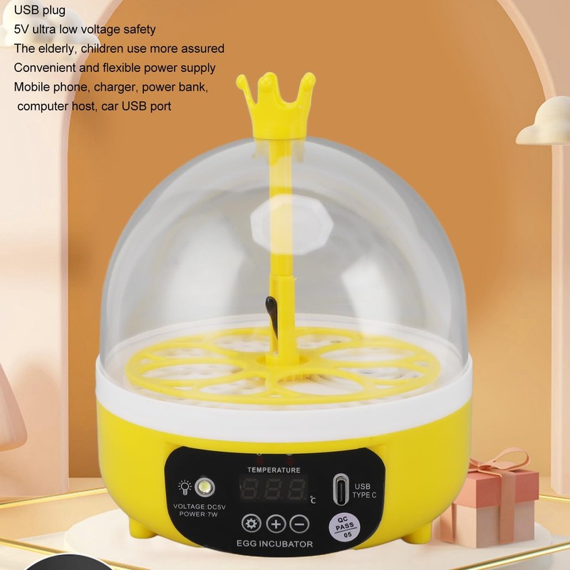 Mini Automatic Egg Incubator, Automatic Temperature Control Egg Incubator Hatcher