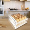 WAIZHIUA 32 Grid Egg Holder Storage Container Clear Double-Layer Kitchen