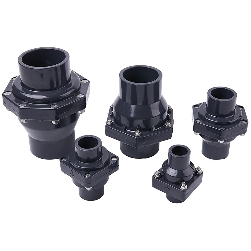 Swing Check Valve, PVC Double Union Solvent Weld Pipe Fittings