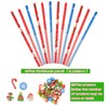 KUUQA 40Pcs Christmas Pencils with 35Pcs Erasers Fun Equipment for