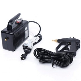 TFCFL High Pressure Steam Cleaner 110V 1600W Handheld Pressurized Steam Cleaner Portable Mobile Cleaning Machine for Home Car Furniture (Black)