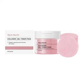 International Collagen Gel Toner Pads: Soothing, Firming, Brightening Skincare Free Size/Style 2 10ea
