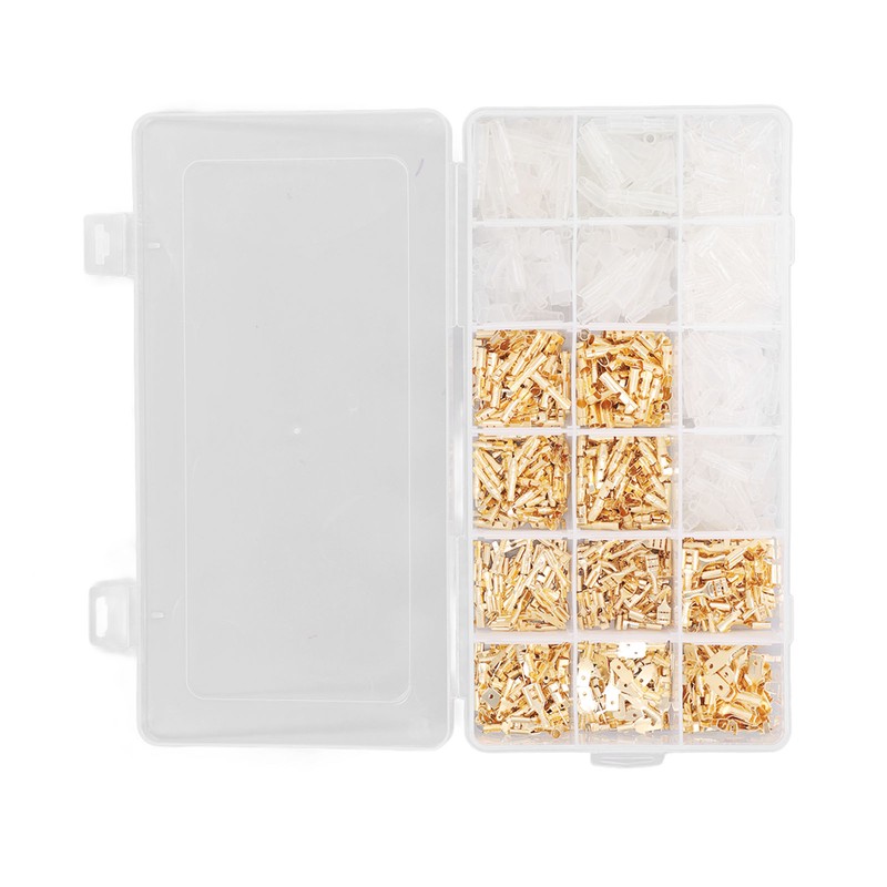 1000Pcs Male Female Blade Terminal Set Flame Retardant PVC Insulated