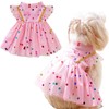 Yaopelky Small Dog Birthday Dress Sparkly Sequin Dog Cat Dress