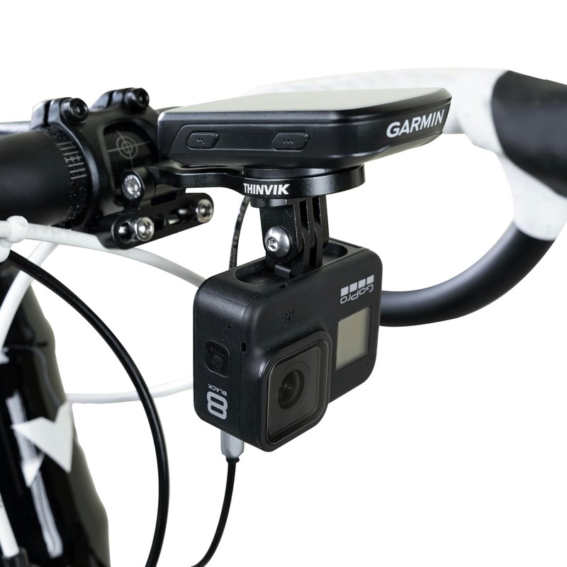 Thinvik Out-Front Extended Mount&Bike Computer Mount for Garmin Wahoo Bryton