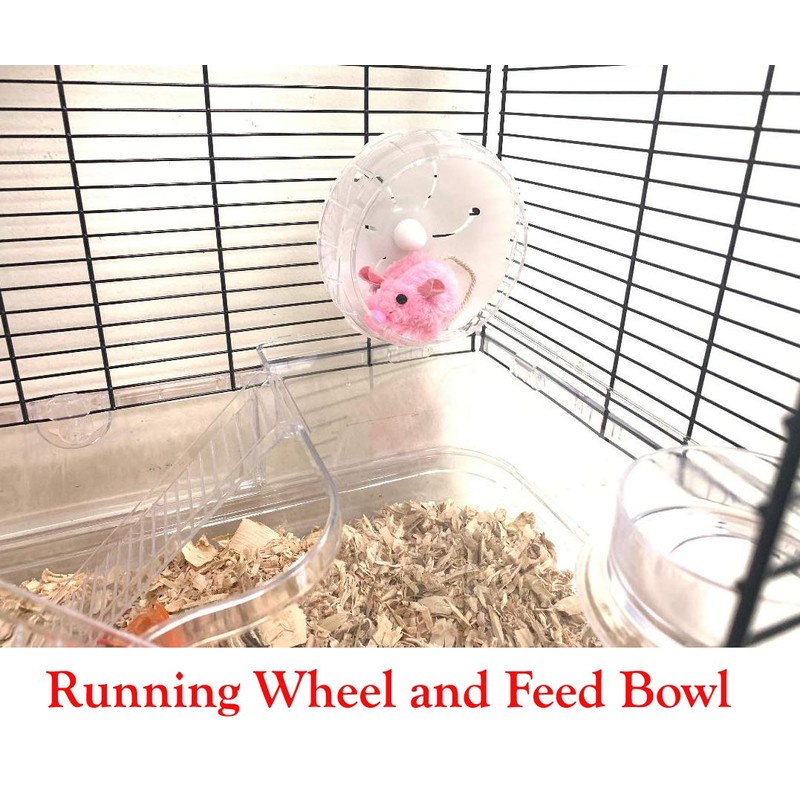 Large 3-Story Acrylic Clear Hamster Palace Cage Habitat Home for
