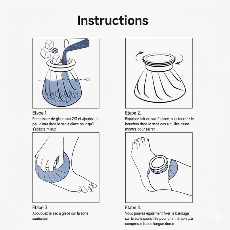 Reusable Ice Packs - Hot & Cold Therapy for Leaks