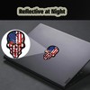6pcs Reflective American Flag Hard Hat Stickers, Red Ops Decals