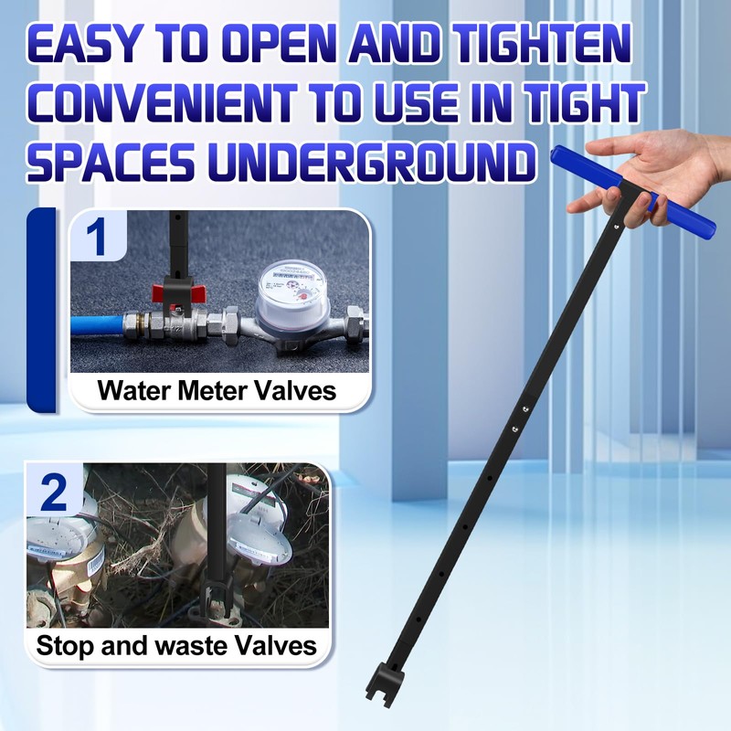 Water Meter Key Shut Off Tool 15 Inch to 28