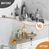 LEVERLOC Shower Caddy Suction Cup, Organizer with Hooks & Soap