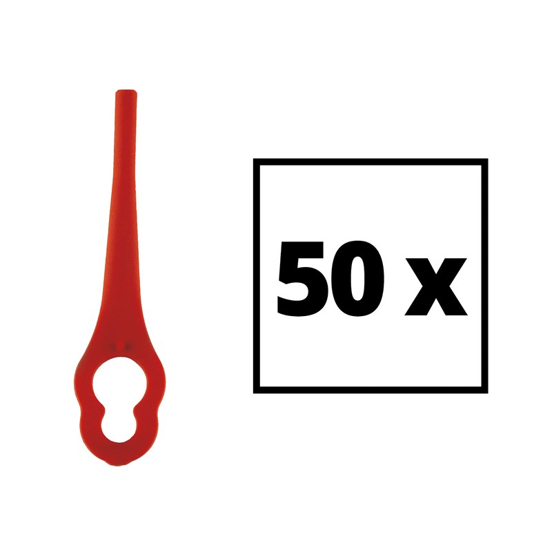 Einhell Replacement Strimmer Blades (50pcs) - Plastic Blade Set For