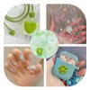 PandaHall 30g Flower Resin Cabochons Charms Green Luminous Heart Butterfly