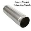 Faucet Mount Extension Shank 100mm Stainless Steel Threaded Pipe Bathroom