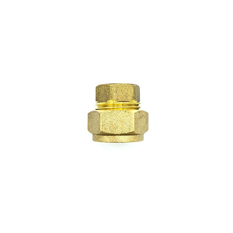 15mm Ending Cap Adaptor Brass Compression Fittings Connector Pipe Finishing