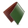 Alivern Men's Bifold Wallet, Italian Leather, Genuine Cowhide Leather, Made