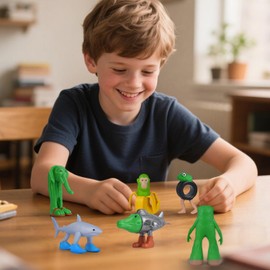 Italian Brainrot Action Figures, 8/10Pcs Funny Collectible Figures for Kids & Adults Tralalero Tralala-Inspired Creative Shark Monkey and More Toys Safe Gifts for Fans Ages 6+ (8Pcs)