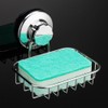 SANNO Suction Cup Soap Holder, Soap Dish Saver Tray Bar