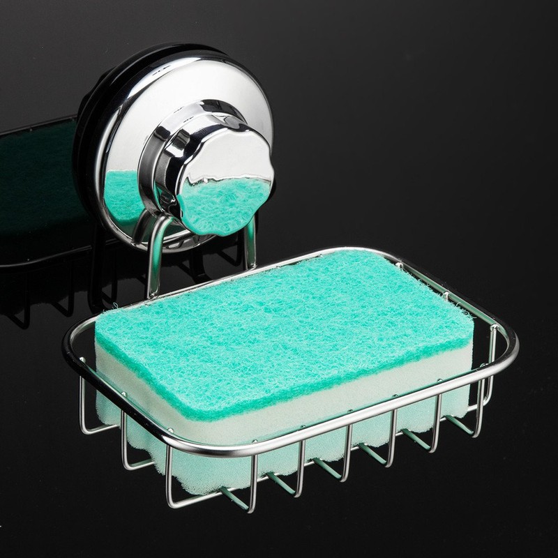 SANNO Suction Cup Soap Holder, Soap Dish Saver Tray Bar