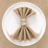 Socomi Handmade Cloth Napkins with Fringe Set of 8 Caramel