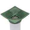 NDS 5, 6-Inch Square Grate, Connects to 3-Inch and 4-Inch